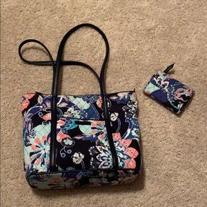 Vera Bradley purse with matching wallet.